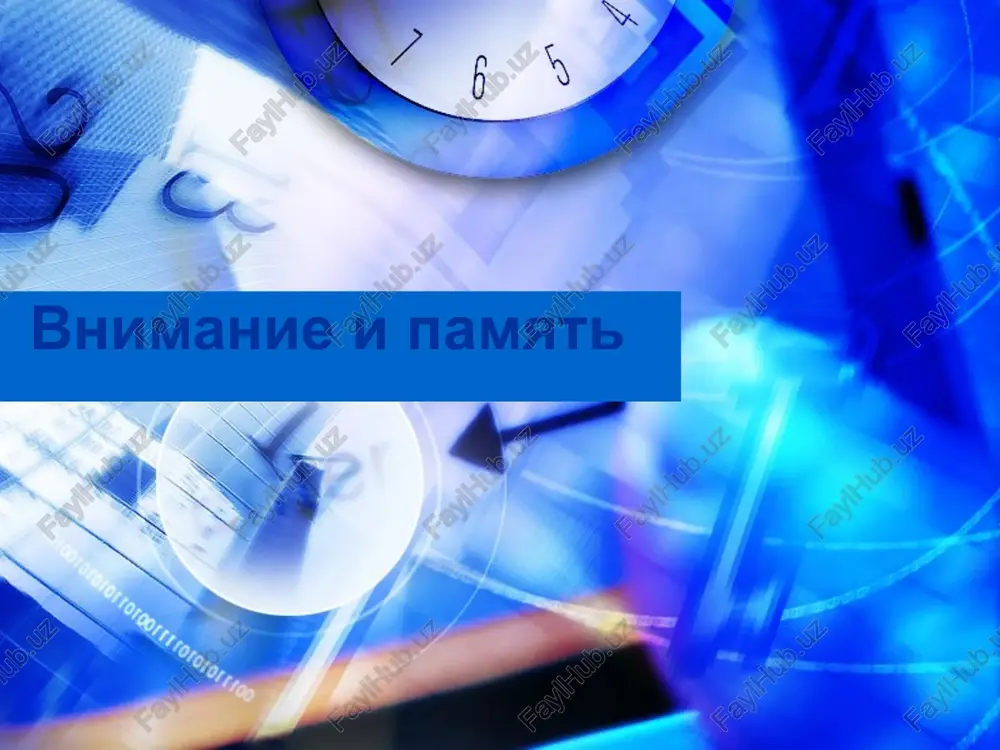 vnimanie i pamyat — PPTX