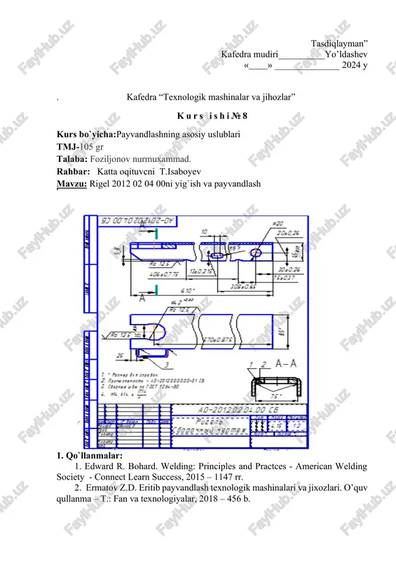 payvandlashning asosiy uslublari — DOCX