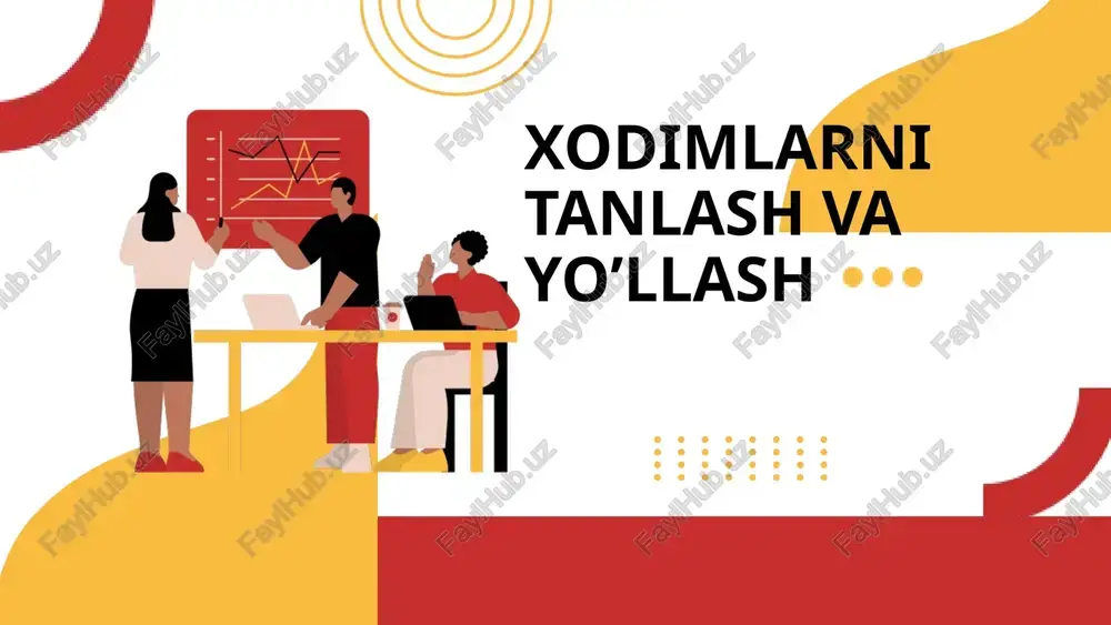 xodimlarni tanlash va yo‘llash — PPTX