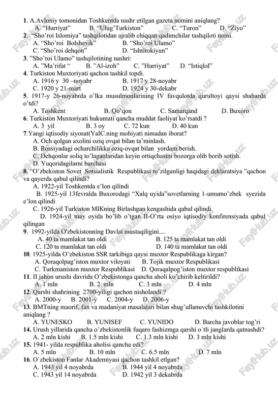 yangi iqtisodiy siyosat — DOCX