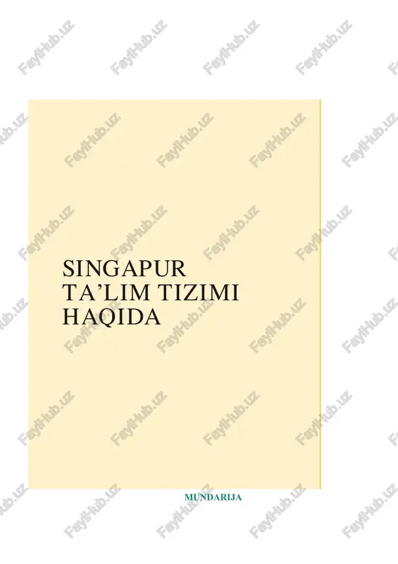 singapur ta’lim tizimi — DOCX