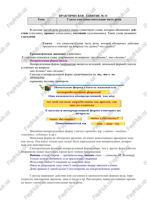 glagol kak samostoyatelnaya chast rechi — DOCX