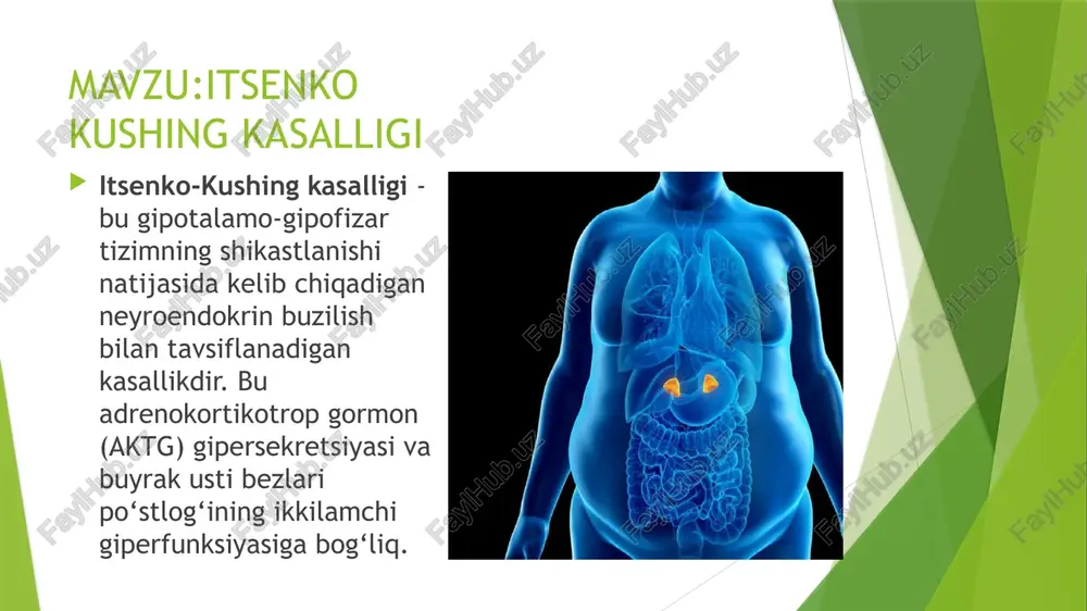 itsenko kushing kasalligi — PPTX