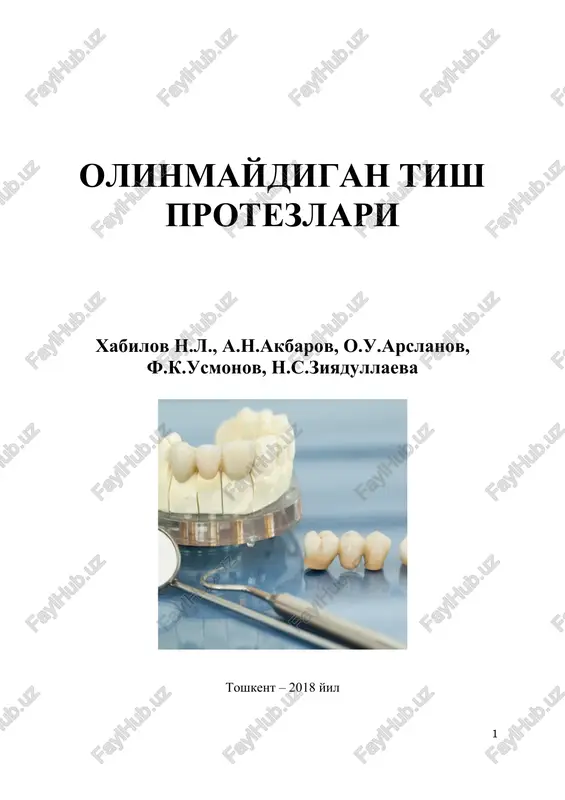 olinmaydigan tish protezlari — DOCX