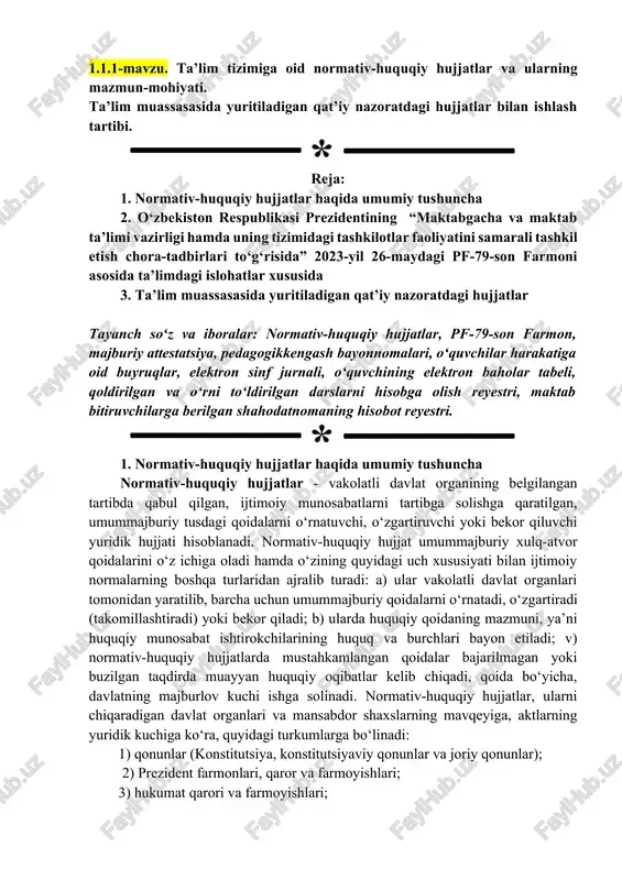 normativ-huquqiy hujjatlar — DOCX