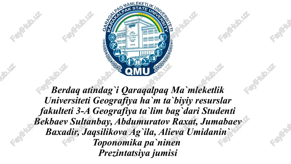 qazaqstan yaki qazaqstan respublikası — PPTX