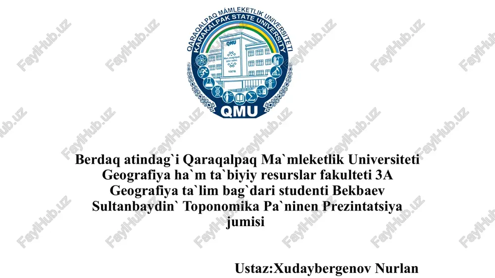 toponomika — PPTX