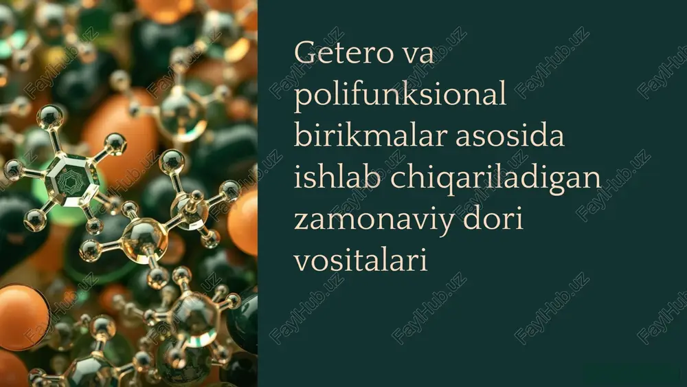 getero va polifunksional birikmalar — PPTX