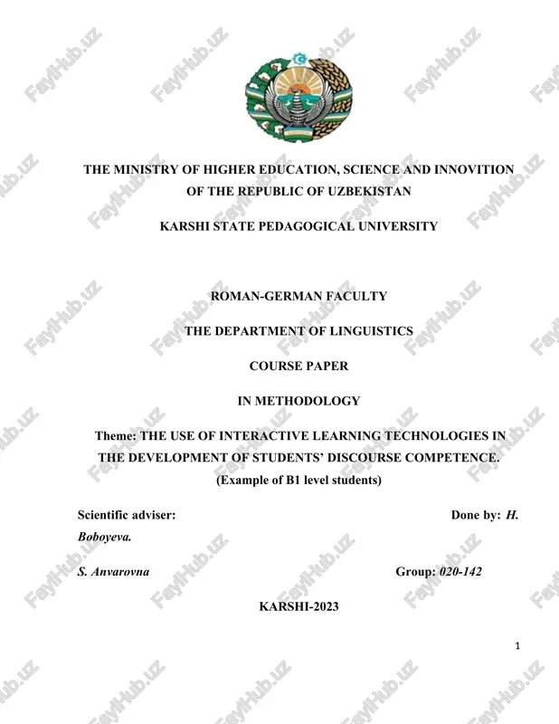 course paper in methodology — DOCX
