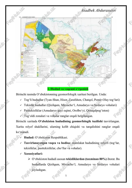 hudud va voqeani o‘rganish — PDF