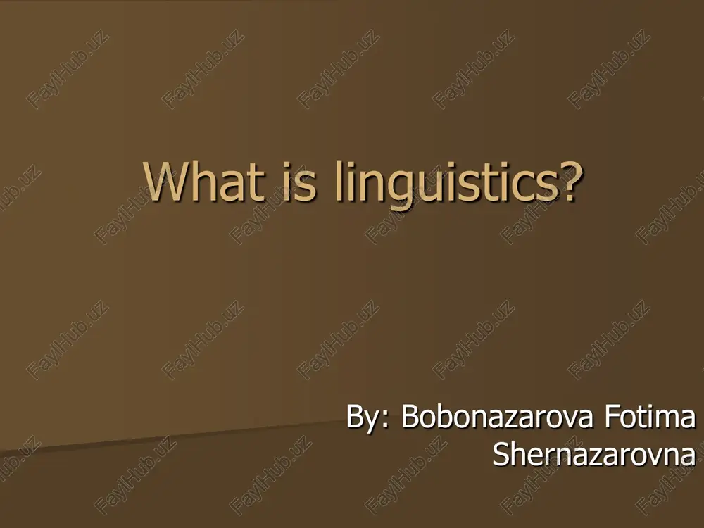 linguistics: an introduction — PDF