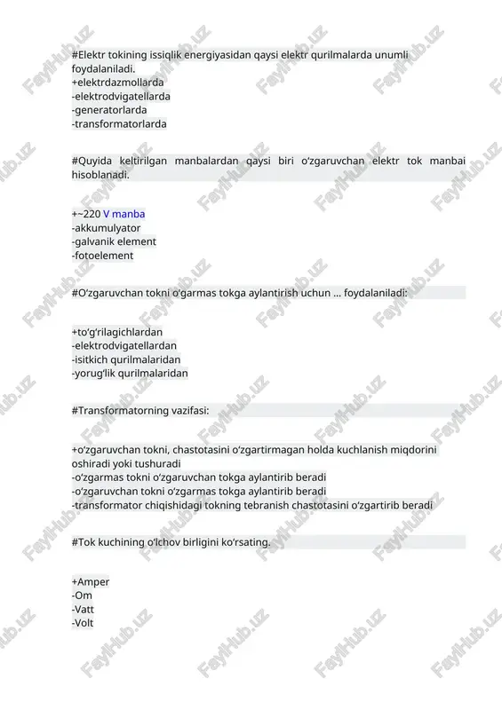 elektr sig‘im (kondensator) — DOCX