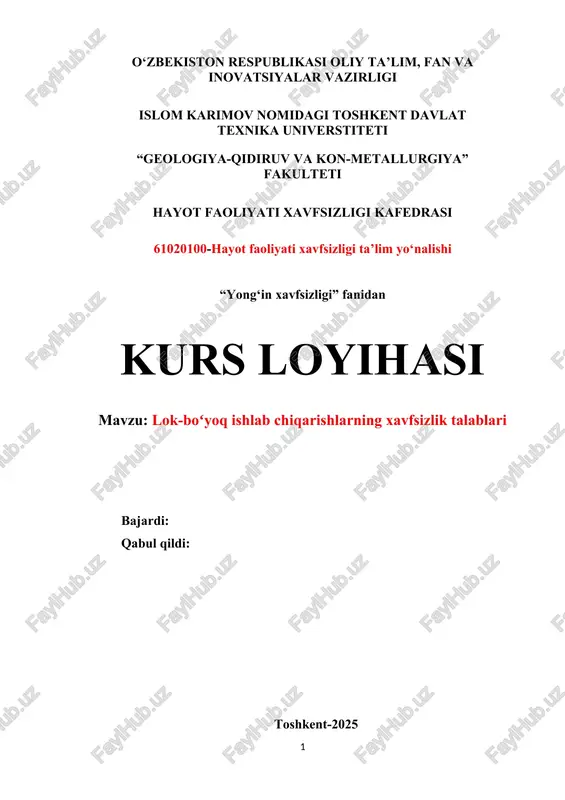 lok-boʻyoq ishlab chiqarishlarning xavfsizlik talablari — DOC