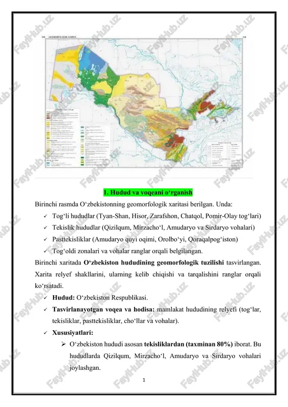 hudud va voqeani o‘rganish — PDF