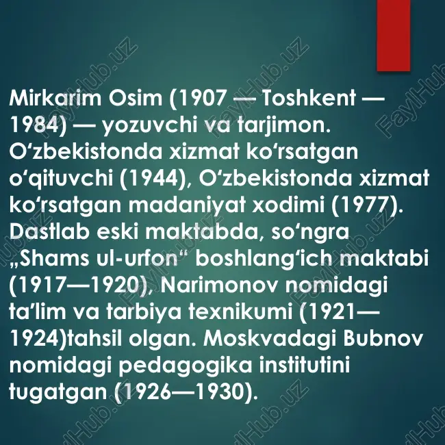 mirkarim osim — PPTX