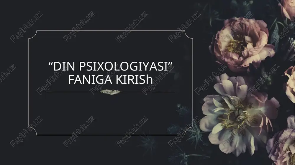 dinpsixologiyasi — PPTX