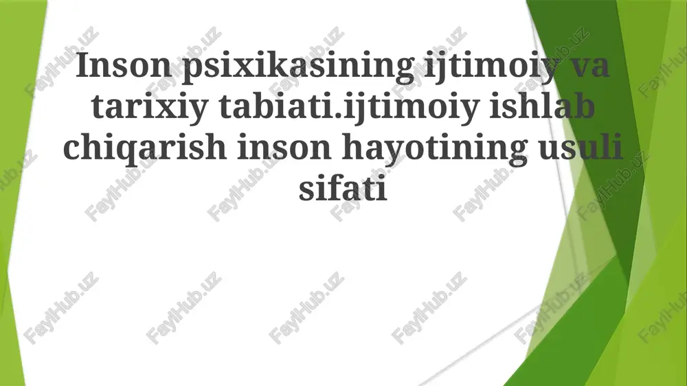 ijtimoiy ishlab chiqarish — PPTX