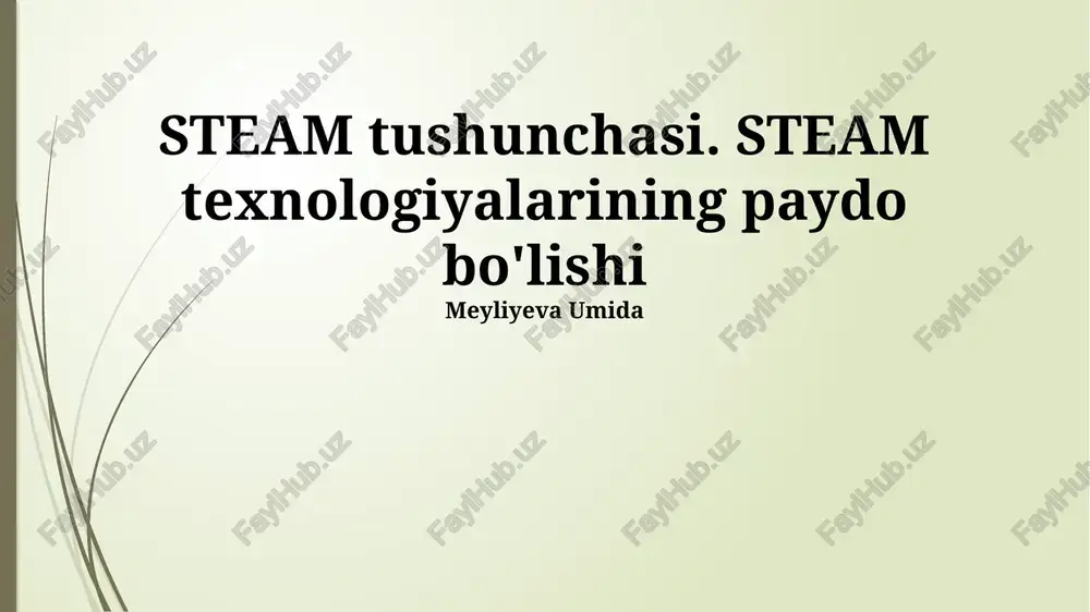 steam tushunchasi — PPTX