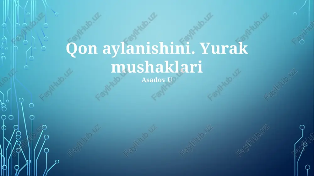 yurak aylanishi — PPTX
