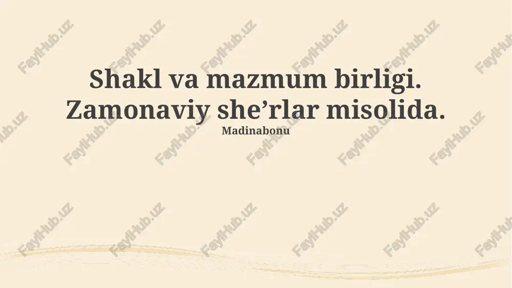 mundarija — PPTX
