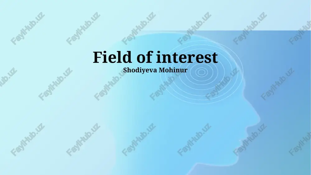 field of interest — PPTX