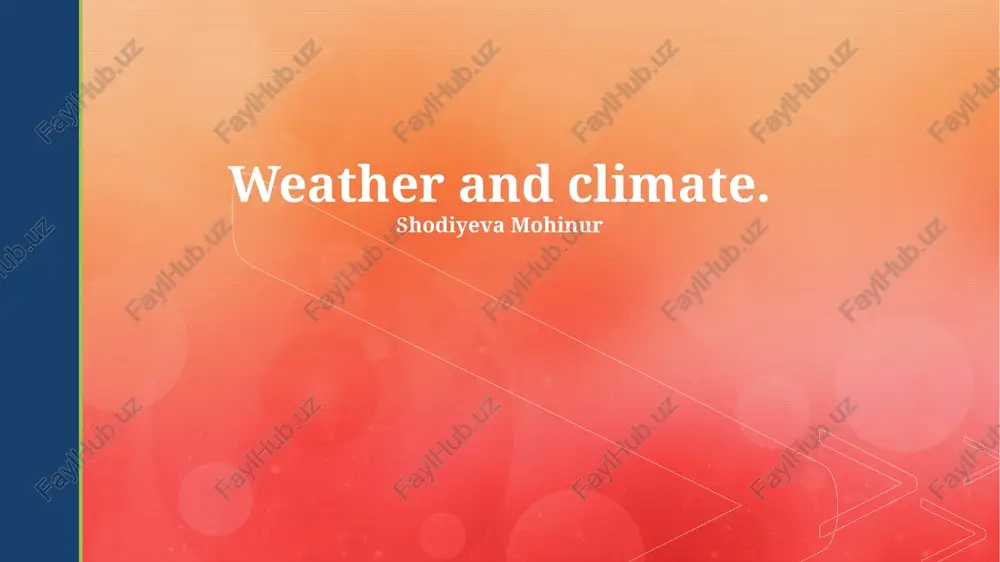 understanding weather — PPTX