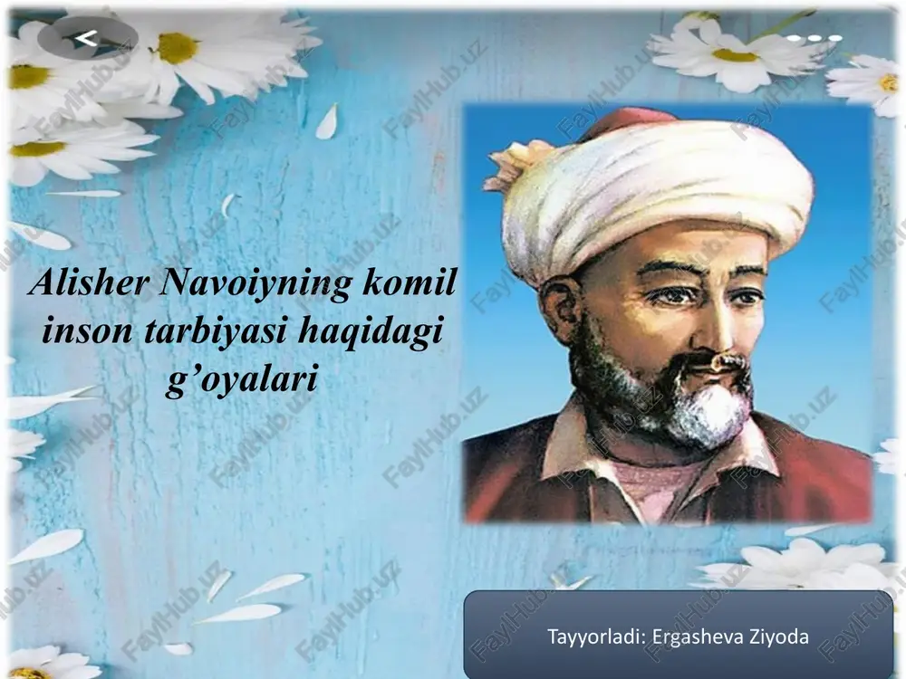 alisher navoiyning komil inson tarbiyasi — PDF