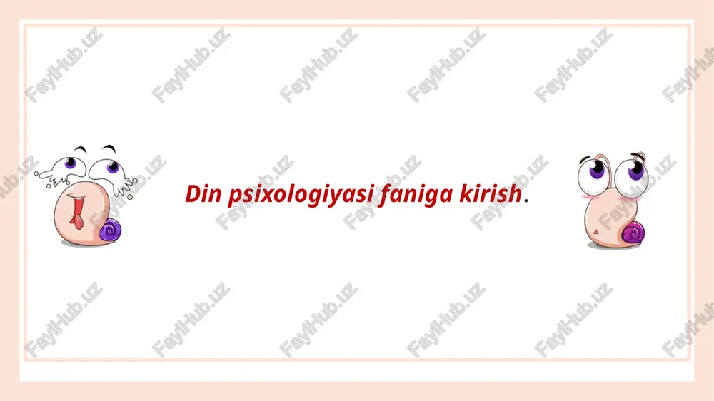 din psixologiyasi — PPTX