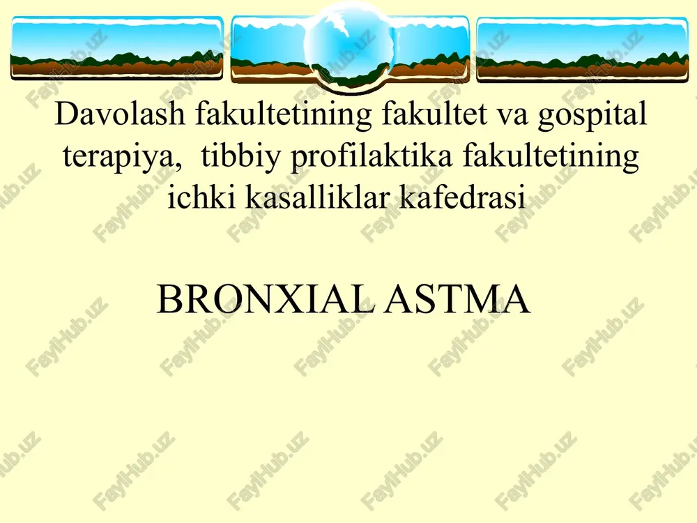 bronxial astma — PPT