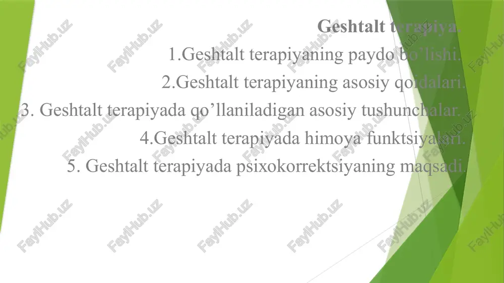 geshtaltterapiya — PPTX