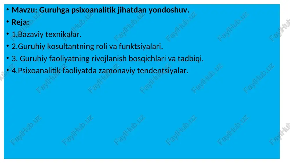 psixoanaliz dan nazorat. — PPT