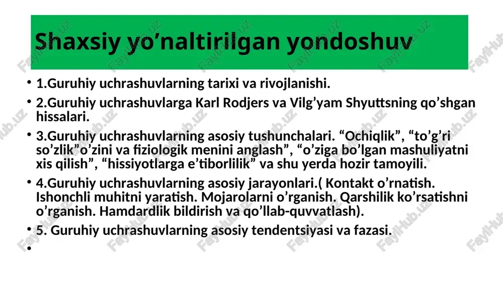 guruhiy uchrashuvlar — PPT