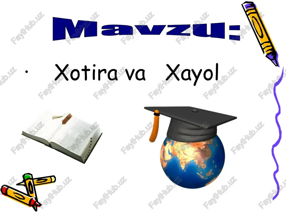 xotira va xayol — PPT