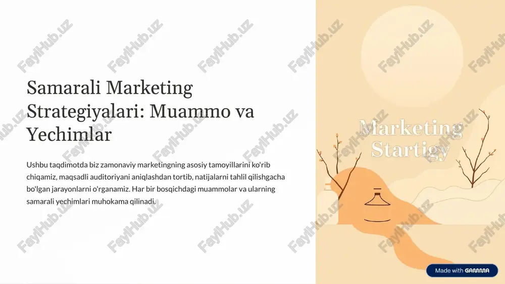 samarali marketing strategiyalari — PDF