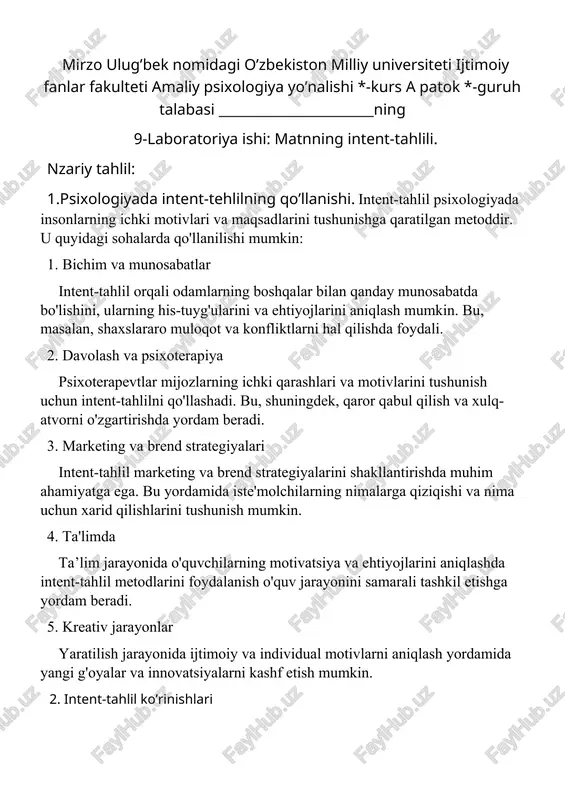 matnning intent-tahlili. — DOCX