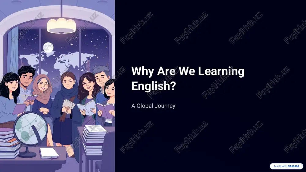 why are we learning english? — PPTX