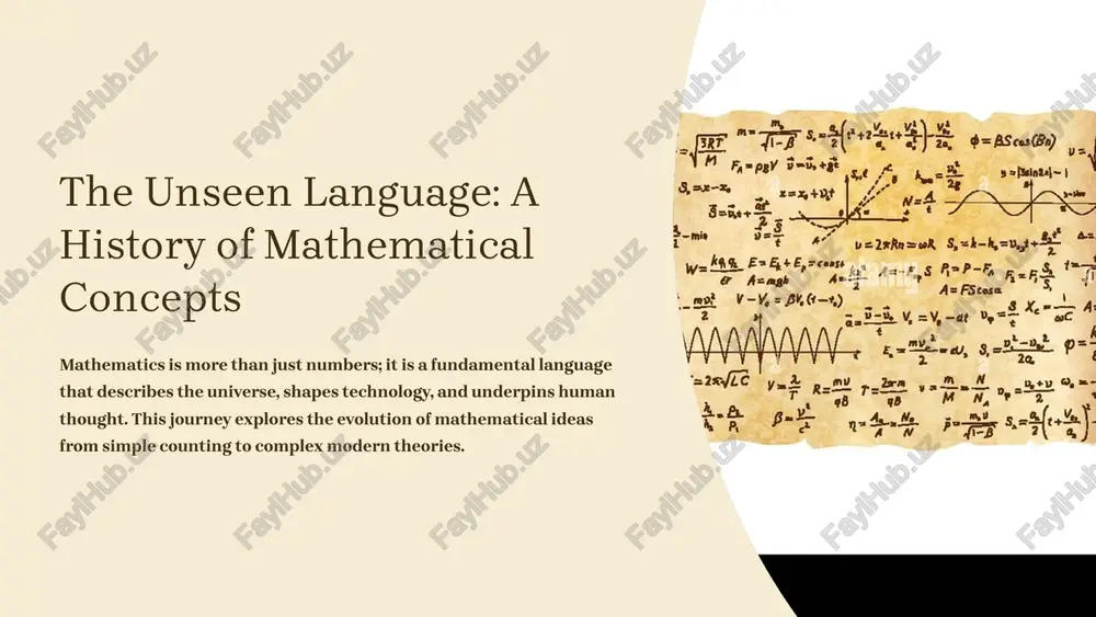 a history of mathematical concepts — PPTX