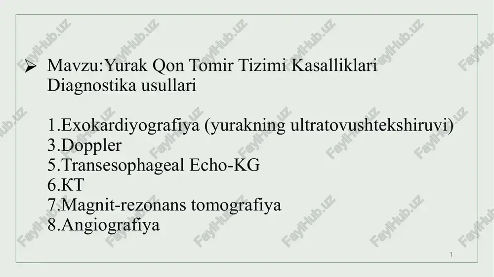 exokardiografiya — PPTX
