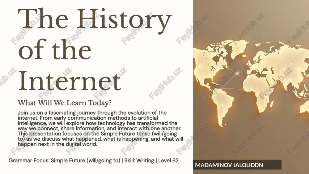 the history of the internet — PPTX