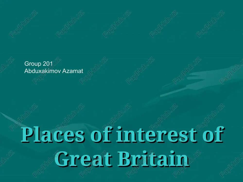 places of interest of great britain — PPT