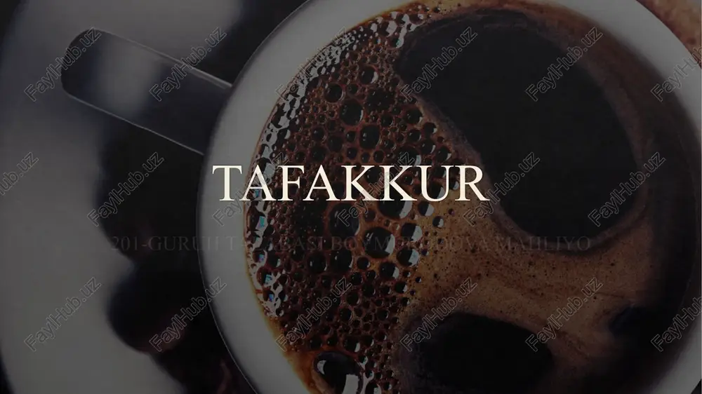 tafakkur — PPTX