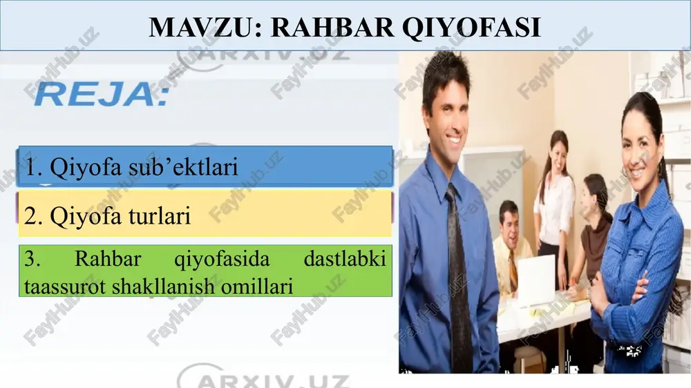 rahbar qiyofasi — PPTX