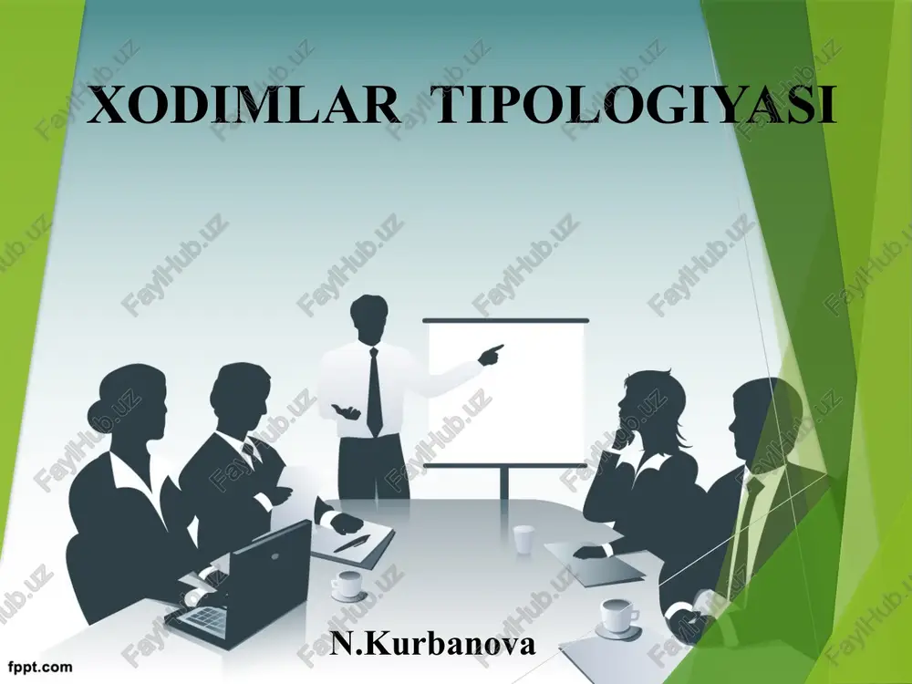 xodimlar tipologiyasi — PPTX