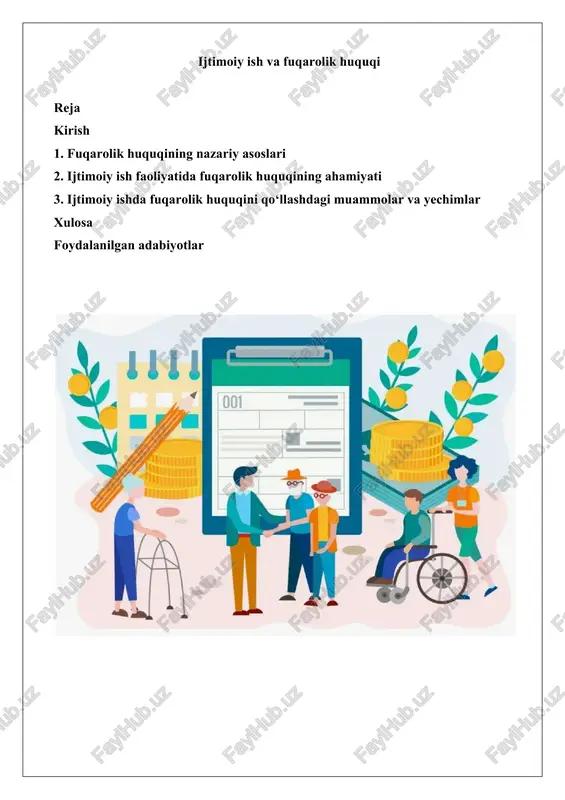 ijtimoiy ish va fuqarolik huquqi — DOCX