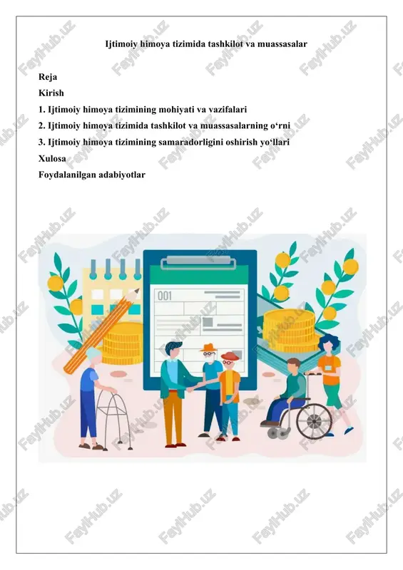 ijtimoiy himoya tizimi — DOCX