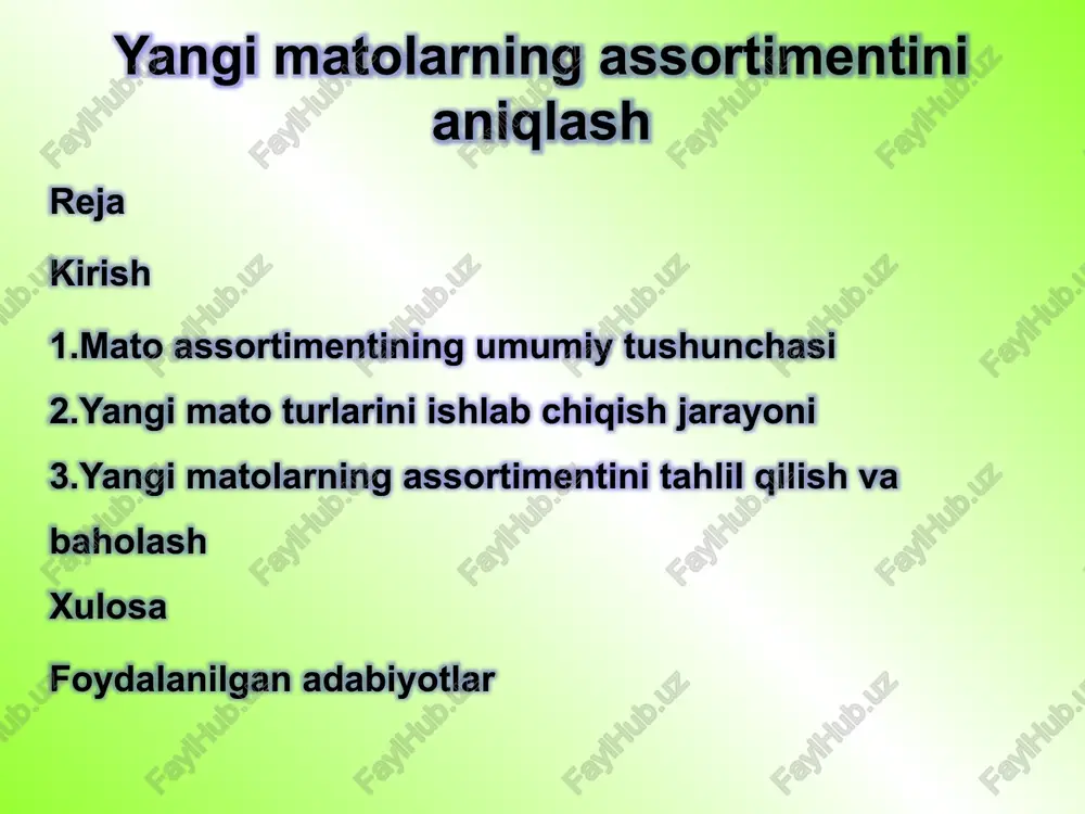 mato assortimenti — PPTX