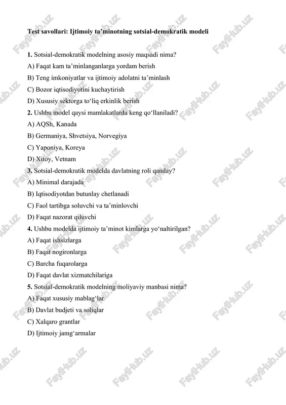 sotsial-demokratik model — DOCX