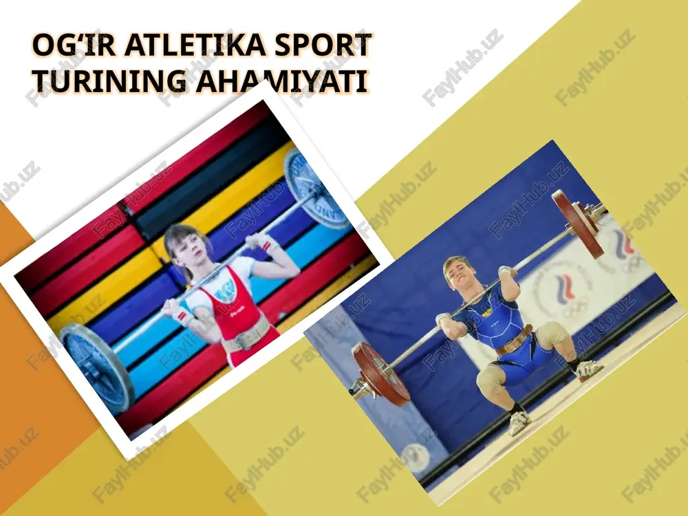 ogʻiratletika sport turi — PPTX