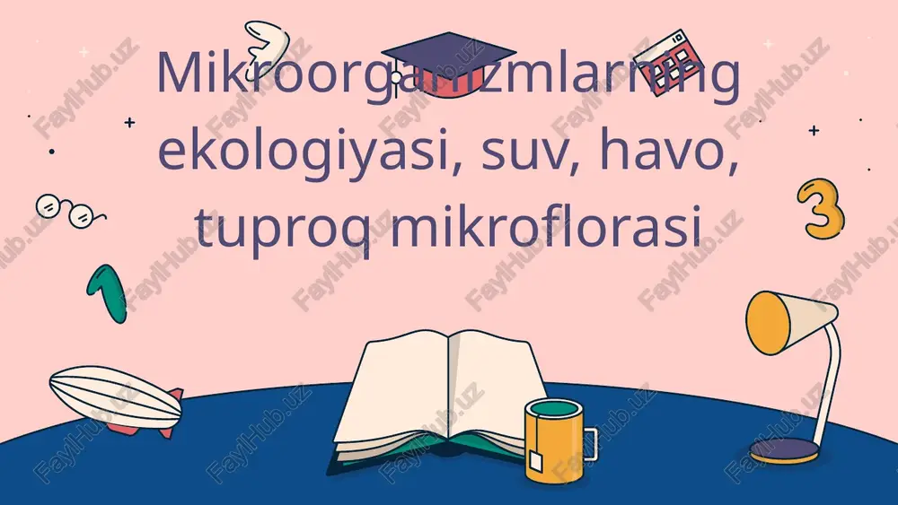 mikroorganizmlarning ekologiyasi — PPTX