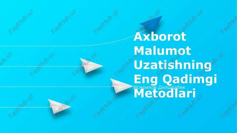 yozma muloqotning shafaqi — PPTX